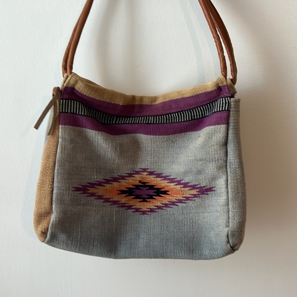 Vintage Carpetbags of America Southwestern Print Bag. - Picture 6 of 13